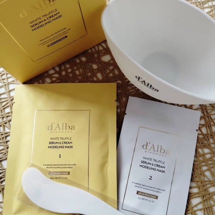 WHITE TRUFFLE SERUM & CREAM MODELING MASK/ダルバ/その他スキンケアを使ったクチコミ(1枚目)