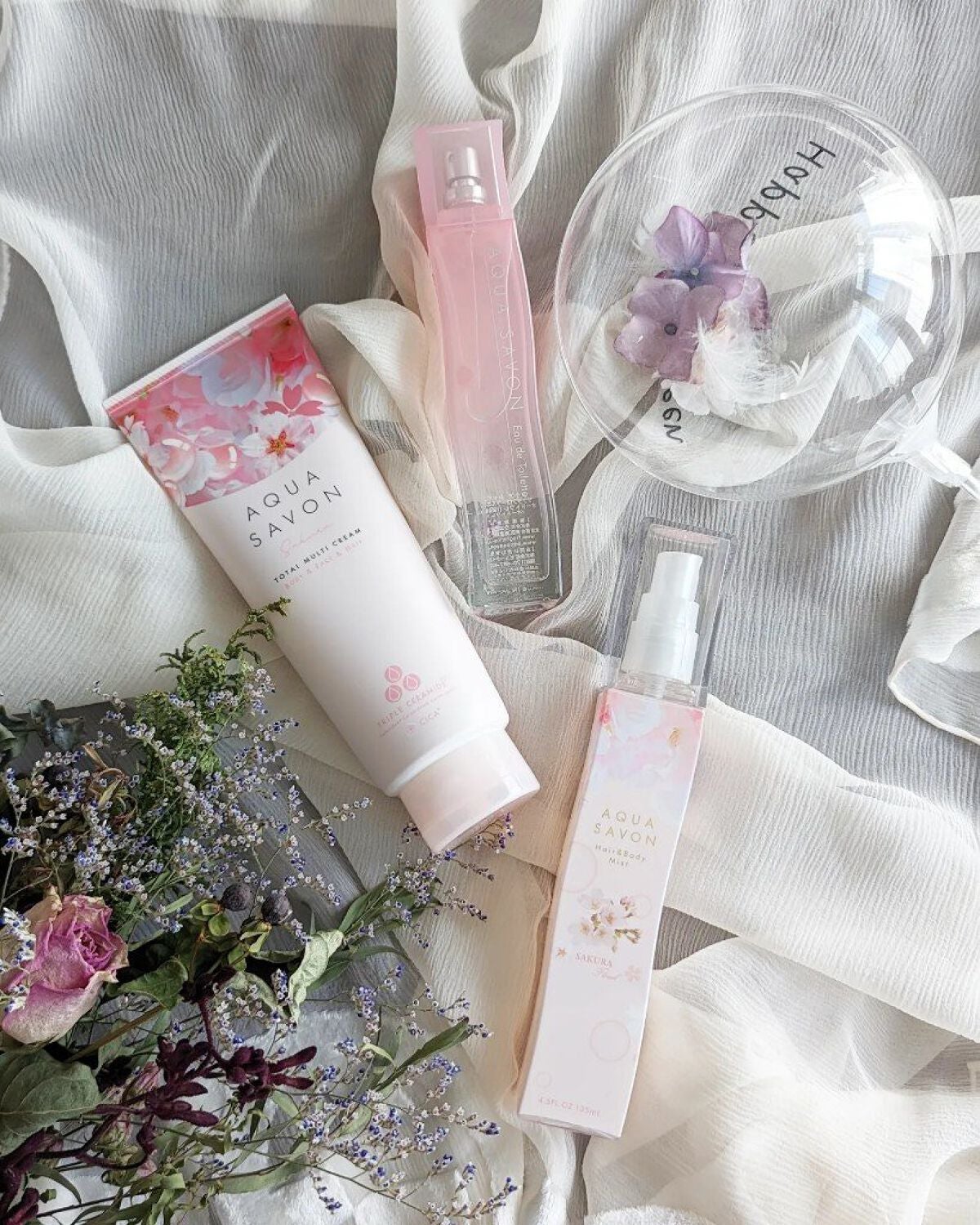 ヘアー&ボディミスト サクラフローラルの香り 20s/アクアシャボン/香水(その他)を使ったクチコミ(2枚目)