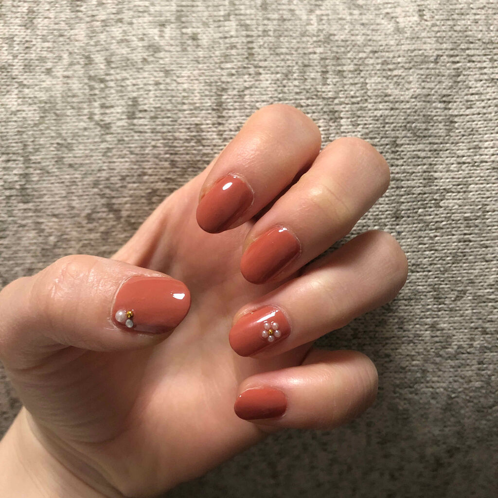 ナチュラルネイルカラーN 107 ピーチテラコッタ/デュカート/マニキュアを使ったクチコミ（1枚目）