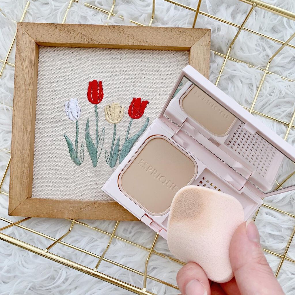 シンクロフィット パクト EX OC-410 オークル/ESPRIQUE/パウダーファンデーションを使ったクチコミ（3枚目）