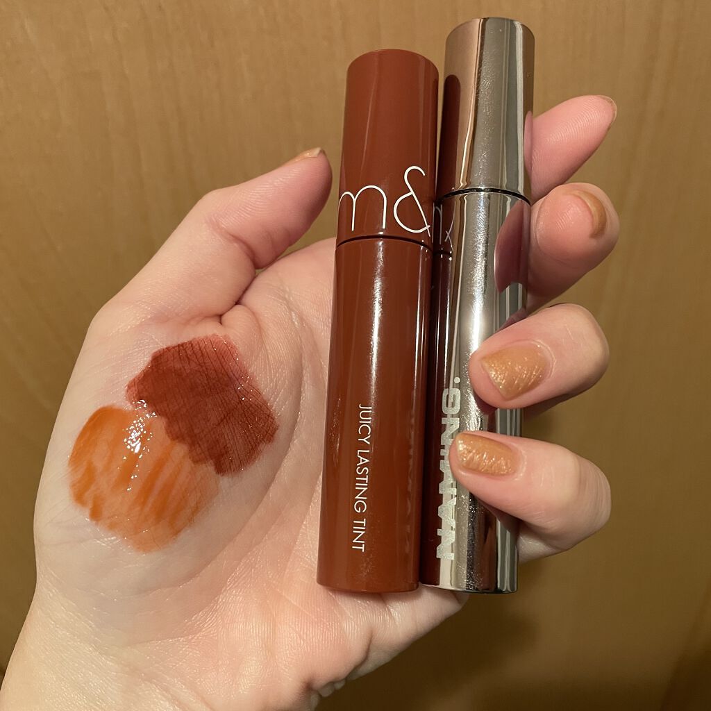 ジューシーラスティングティント/rom&nd/リップティントを使ったクチコミ（2枚目）