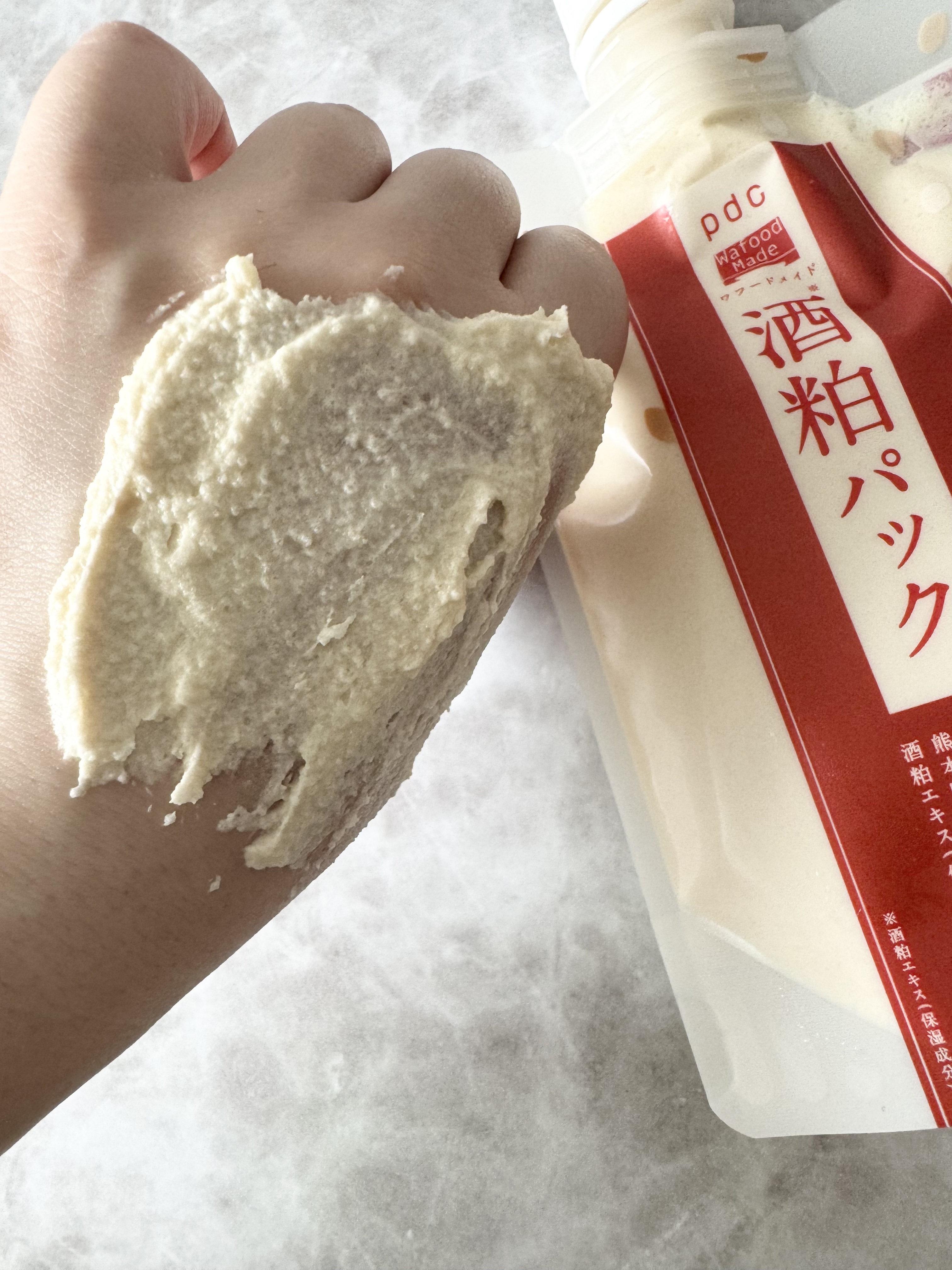 ワフードメイド 酒粕マスク グロー/pdc/シートマスク・パックを使ったクチコミ（3枚目）