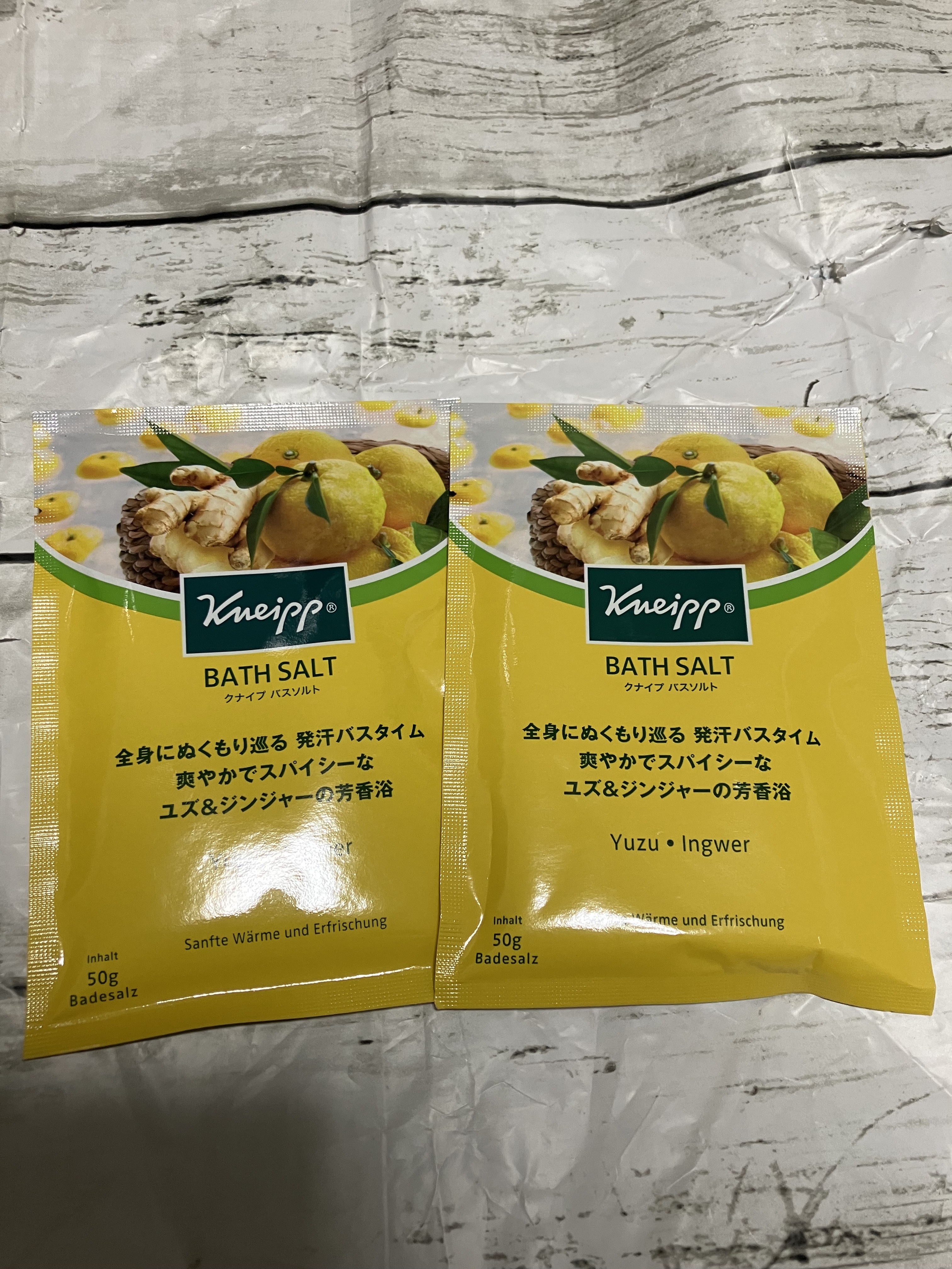 クナイプ バスソルト ユズ＆ジンジャーの香り/クナイプ/無機塩系入浴剤を使ったクチコミ（1枚目）