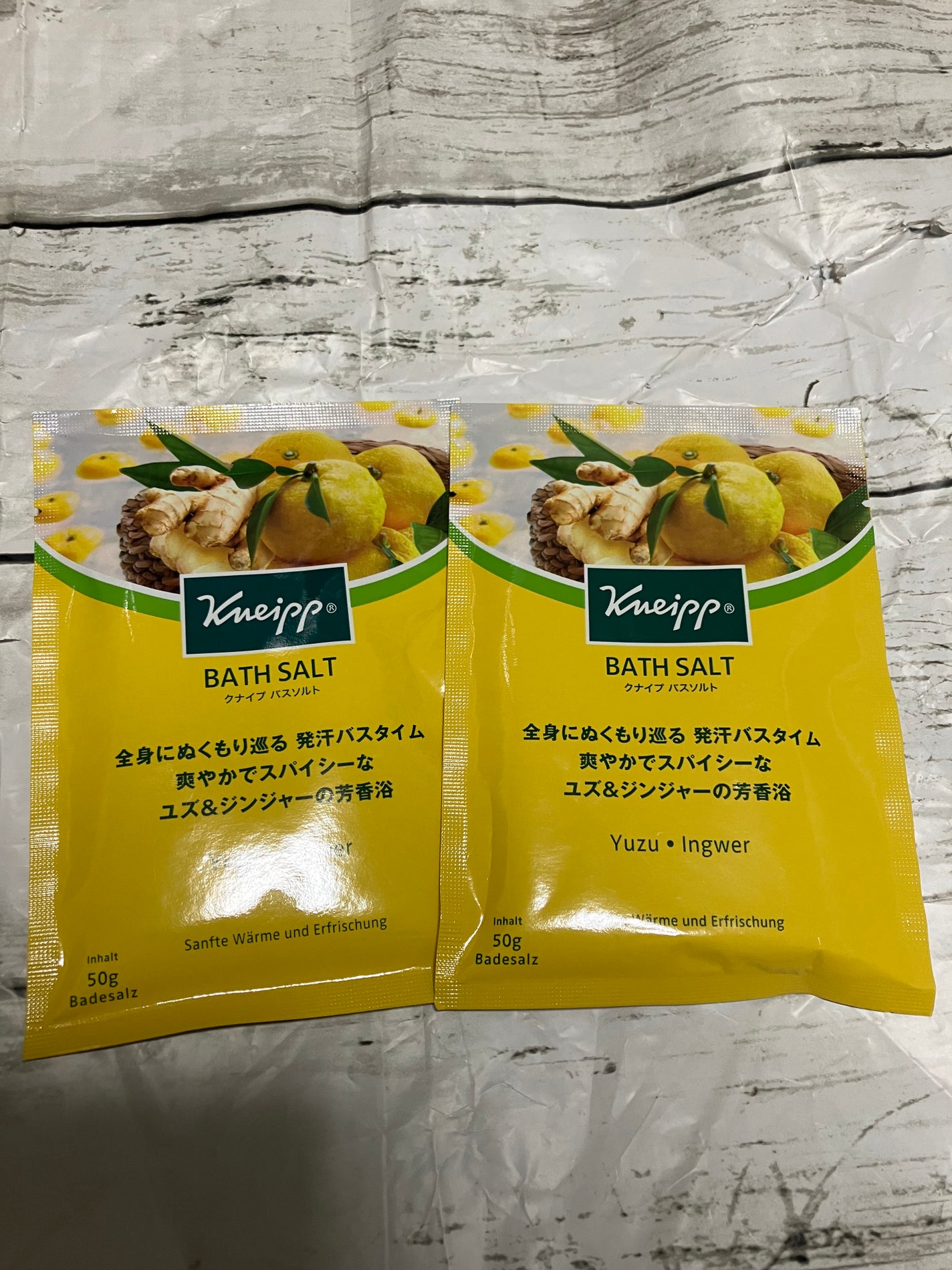 クナイプ バスソルト ユズ&ジンジャーの香り/クナイプ/無機塩系入浴剤を使ったクチコミ(1枚目)