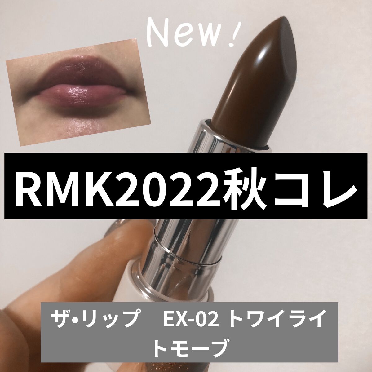ザ リップカラー EX-02 トワイライト モーブ/RMK/口紅を使ったクチコミ（1枚目）