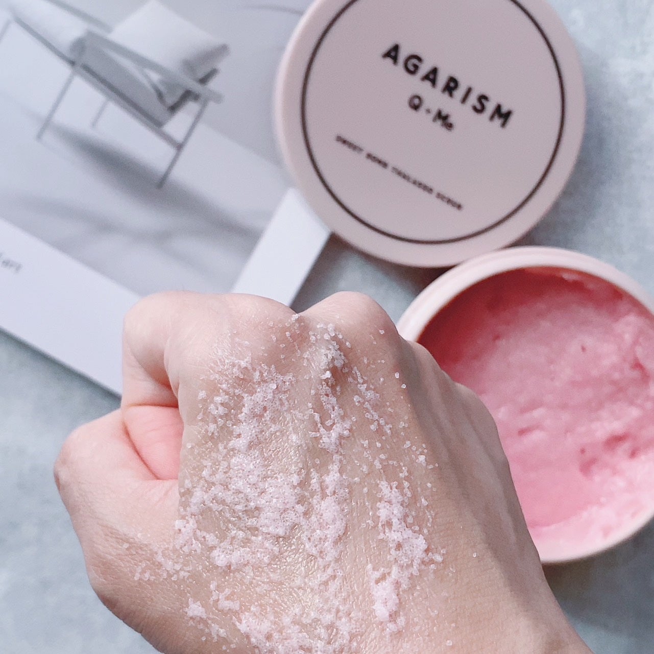 Q+Me スウィート ボム タラソ スクラブ/AGARISM/バスト・ヒップケアを使ったクチコミ(6枚目)