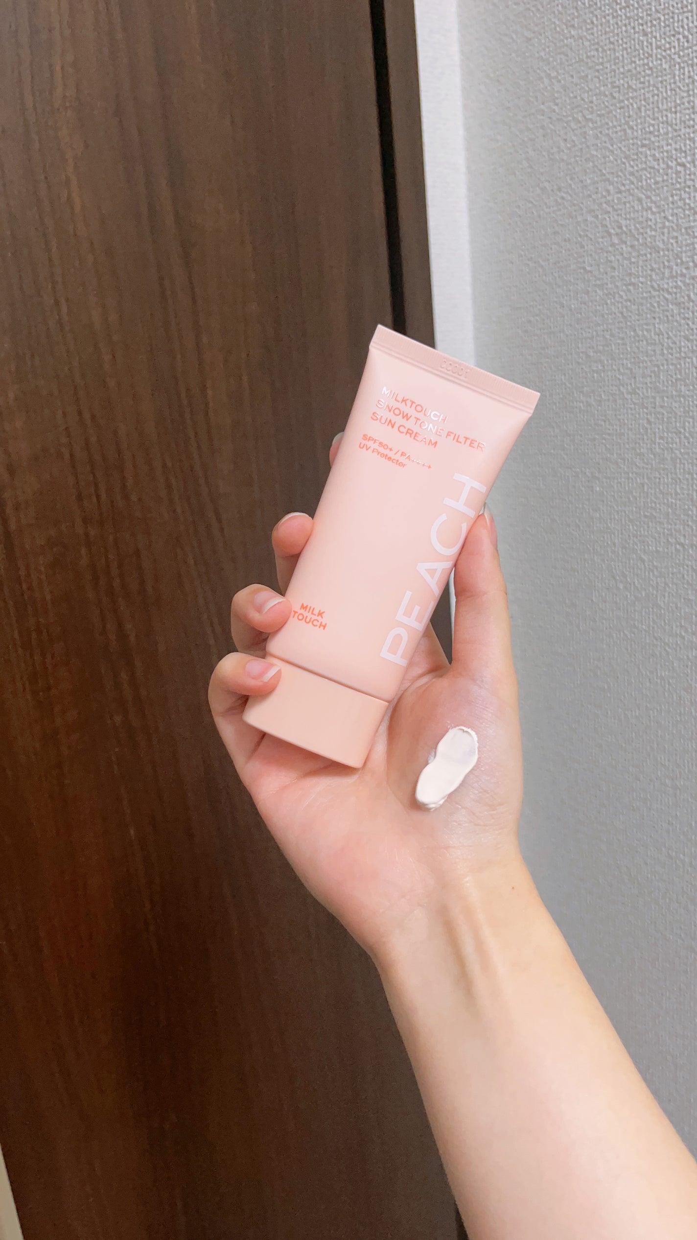 スノートーンフィルターサンクリーム/Milk Touch/日焼け止めクリームを使ったクチコミ(1枚目)