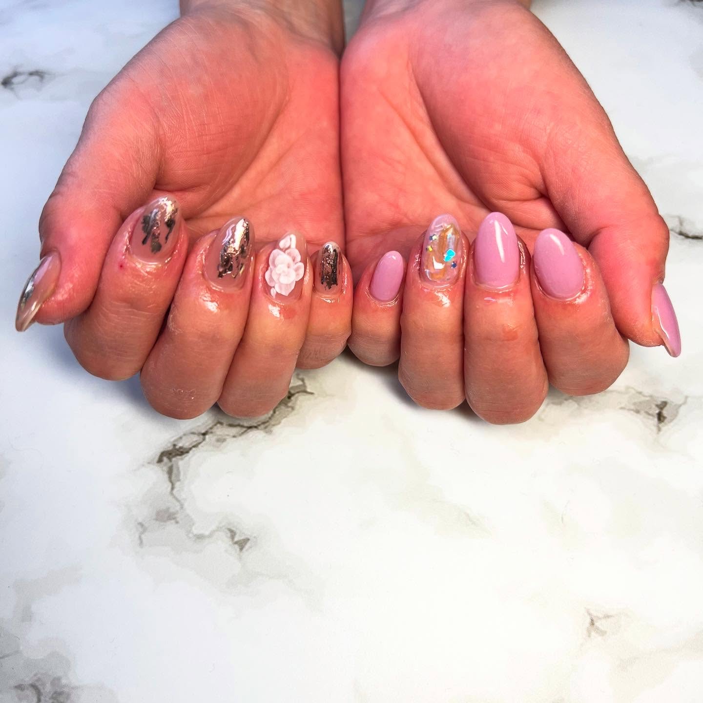 #ネイル,#ニュアンスネイル,#ジェルネイル,#ギャルネイル,#ネイル,#城陽ネイルのネイルデザイン