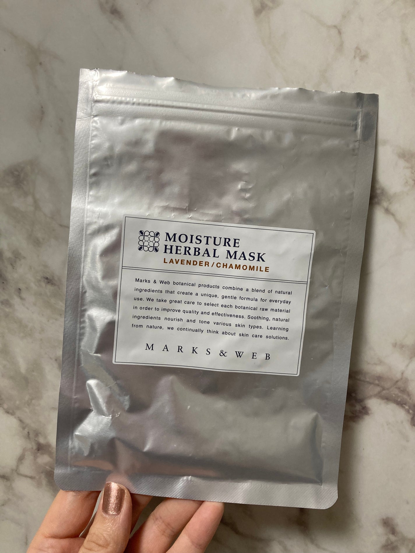 モイスチャーハーバルマスク ラベンダー/カモミール/MARKS&WEB/シートマスク・パックを使ったクチコミ(1枚目)