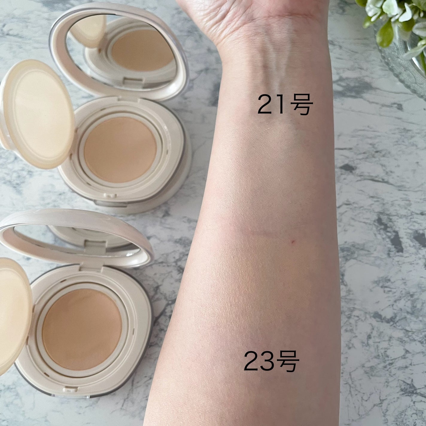 ブリージンググロークッション/Healus/クッションファンデーションを使ったクチコミ(8枚目)