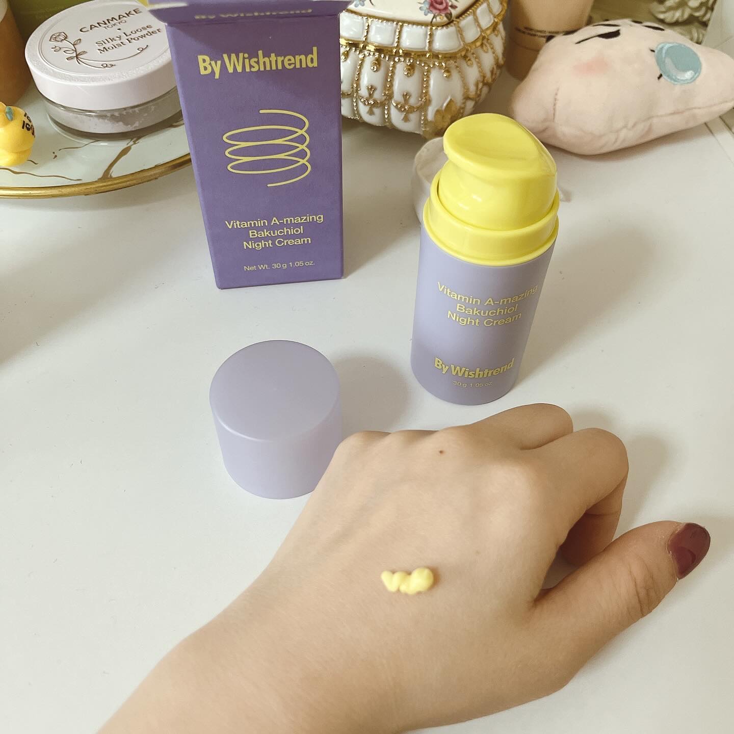 ビタミンA-mazingバクチオールナイトクリーム/By Wishtrend/フェイスクリームを使ったクチコミ（2枚目）
