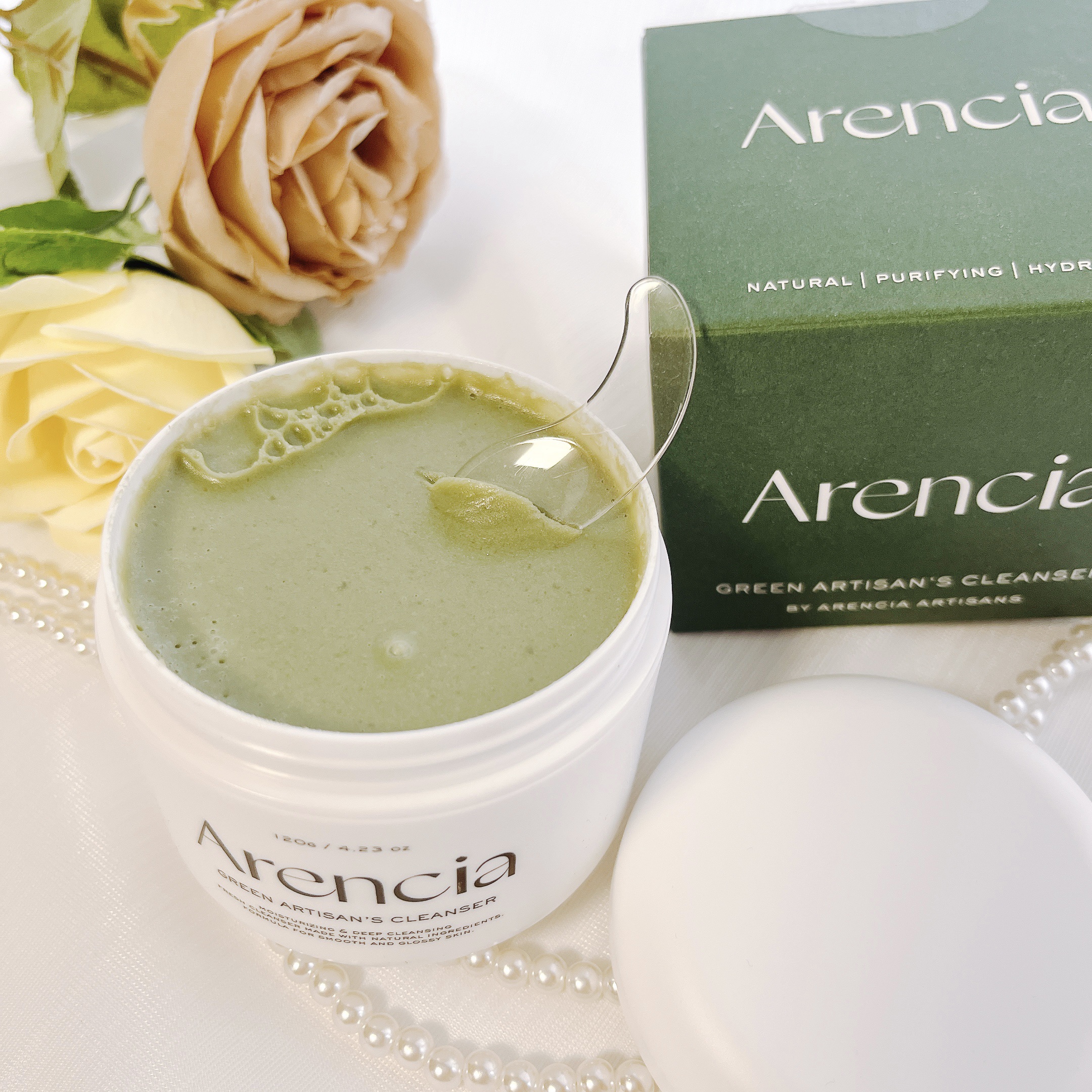 プレミアムもちソープ「グリーンアルティザン」/アレンシア/その他洗顔料を使ったクチコミ（2枚目）