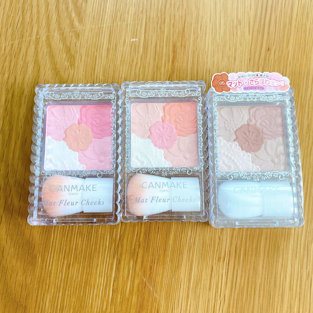 マットフルールチークス/キャンメイク/パウダーチークを使ったクチコミ(3枚目)