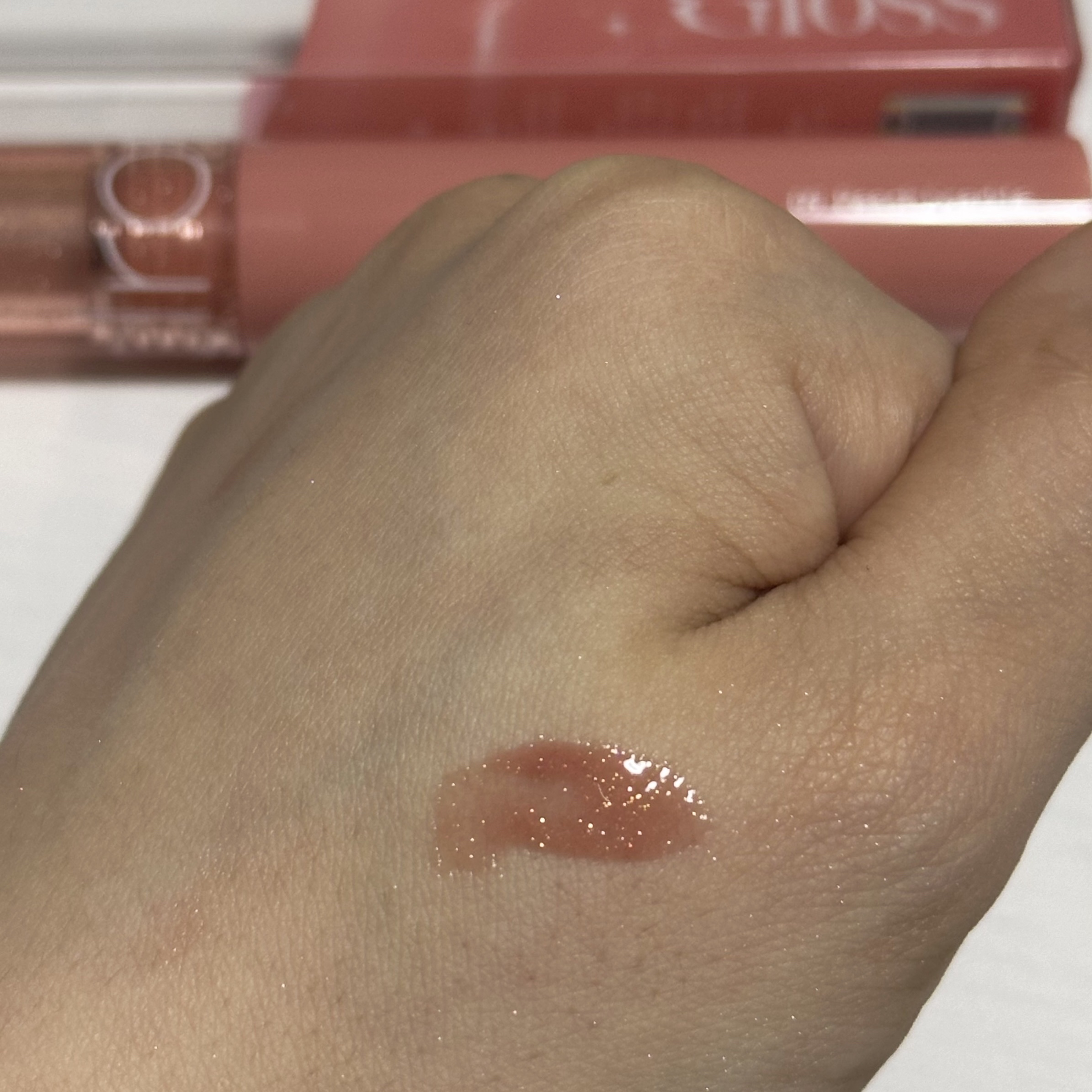 グラスティングカラーグロス/rom&nd/リップグロスを使ったクチコミ（3枚目）