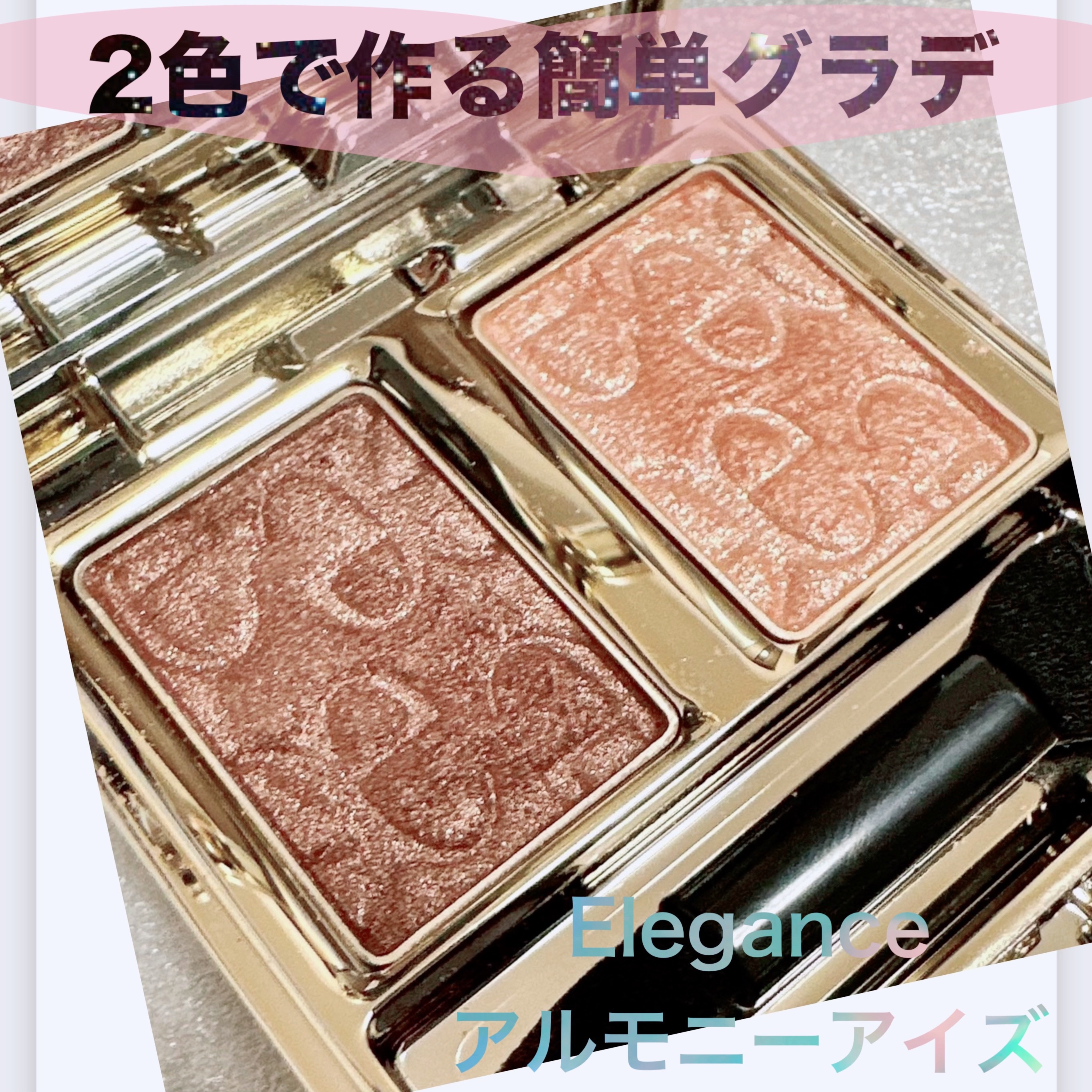 エレガンス アルモニーアイズ 02/Elégance/アイシャドウパレットを使ったクチコミ（1枚目）