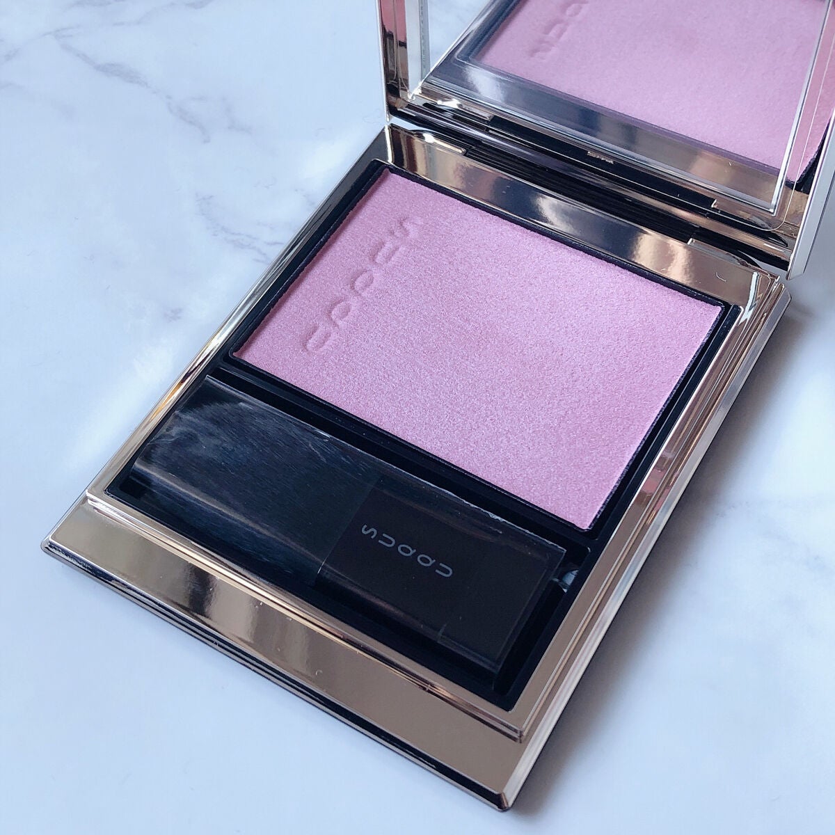 メルティング パウダー ブラッシュ/SUQQU/パウダーチークを使ったクチコミ(4枚目)