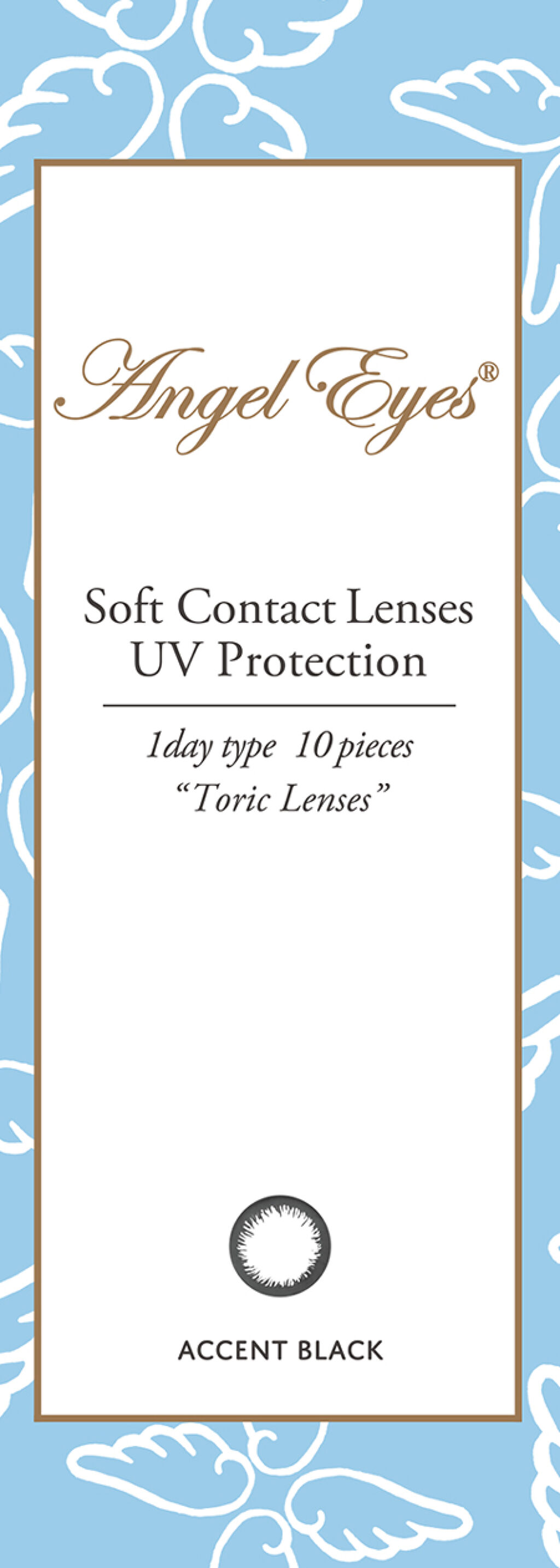 エンジェルアイズワンデートーリックUV アクセントブラック10枚入