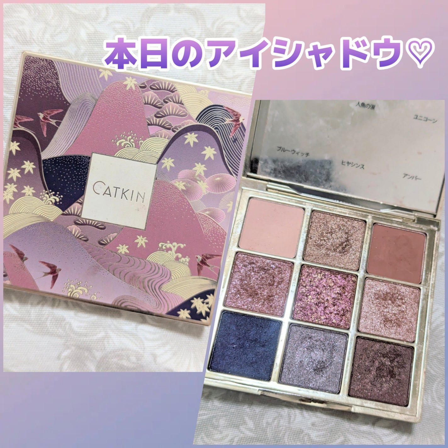 長相思シリーズ 9色アイシャドウパレット/CATKIN/アイシャドウパレットを使ったクチコミ(1枚目)