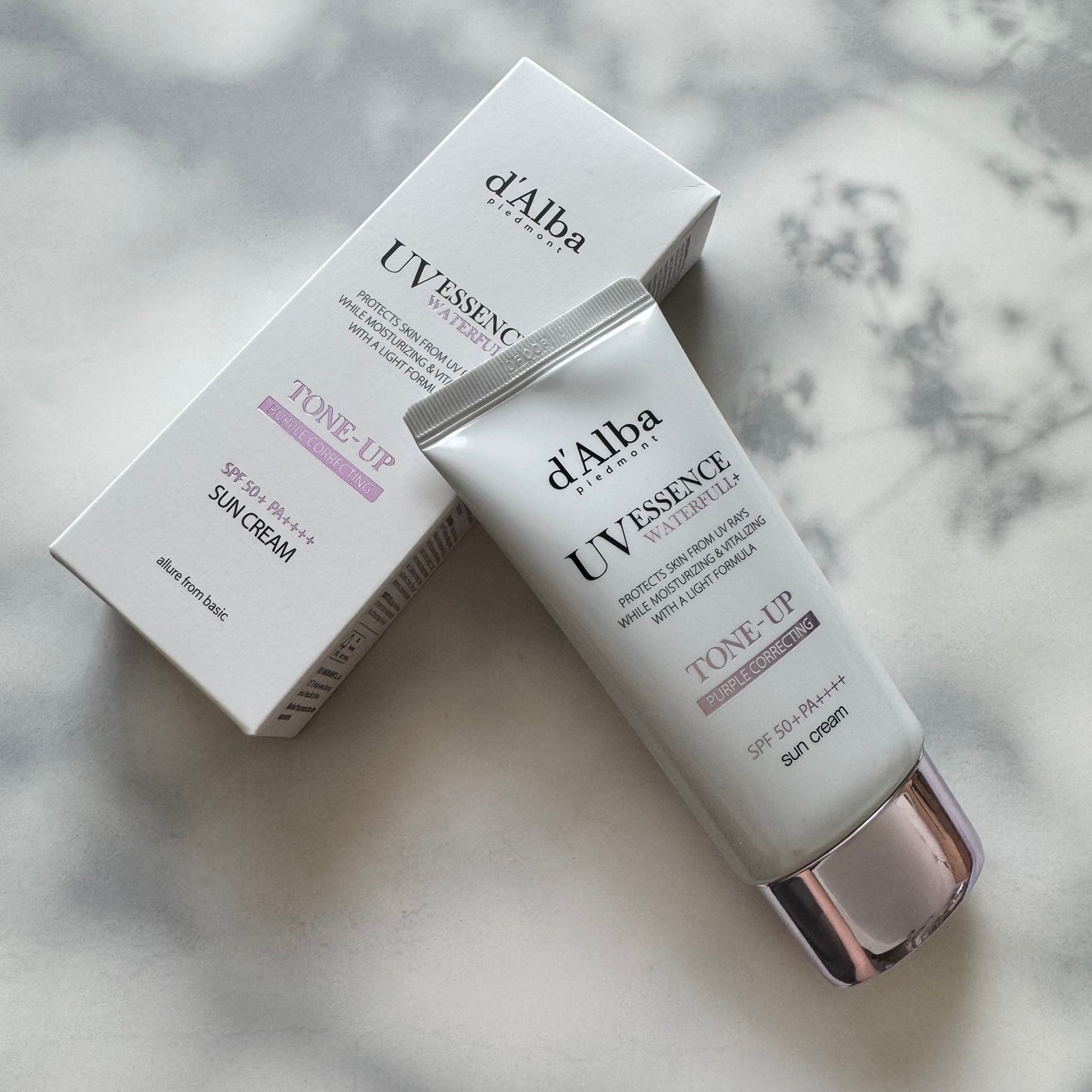 ダルバ ウォータフル トーンアップ サンクリーム(パープル)/ダルバ/日焼け止めクリームを使ったクチコミ(1枚目)