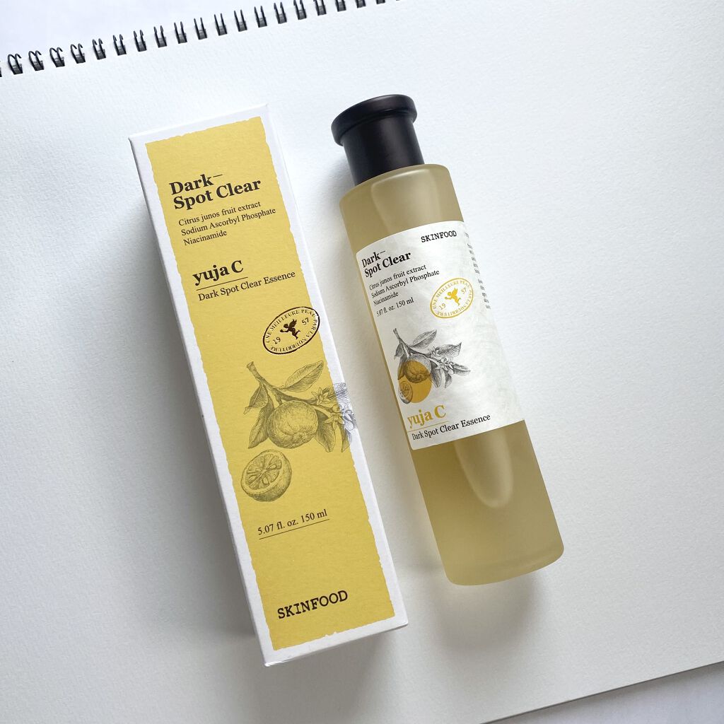 試してみた】ゆずC ダークスポットクリア エッセンス SKINFOODの効果