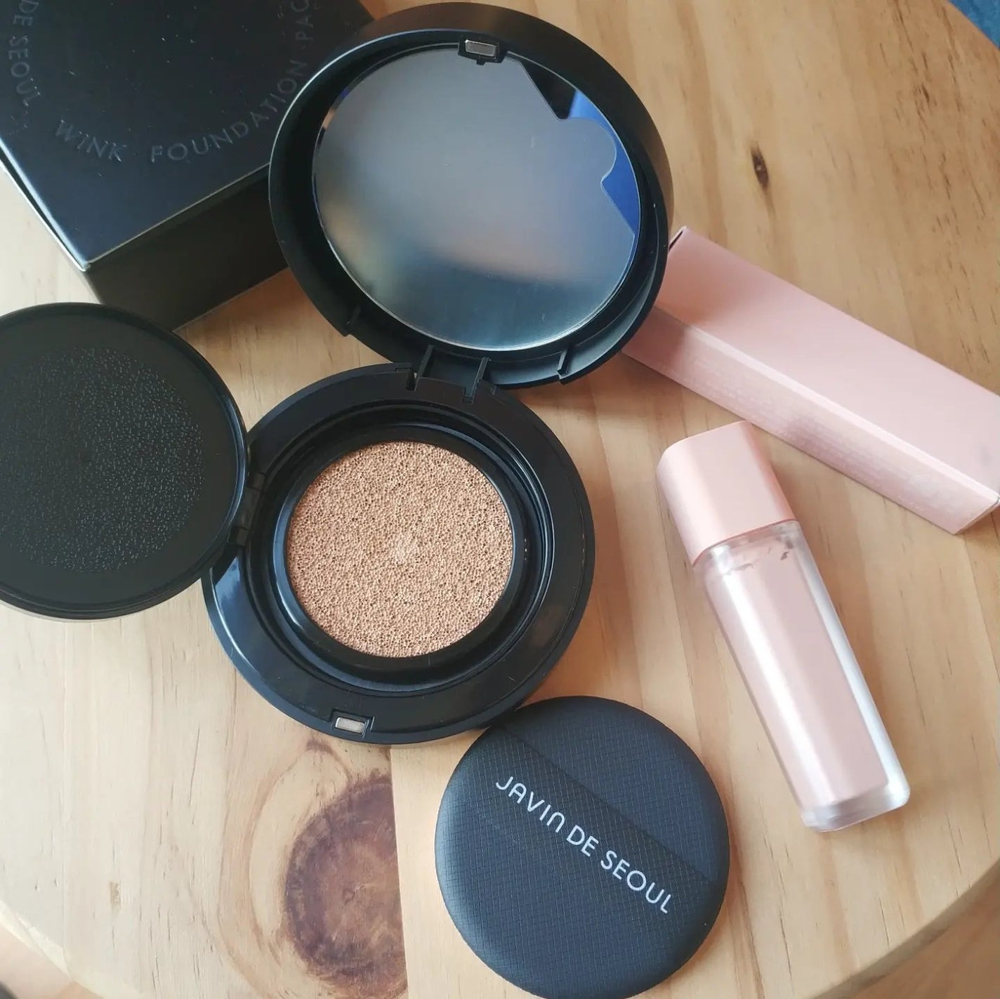 ジャビンドゥソウル ウインクファンデーションパクト/Javin De Seoul/クッションファンデーションを使ったクチコミ(1枚目)