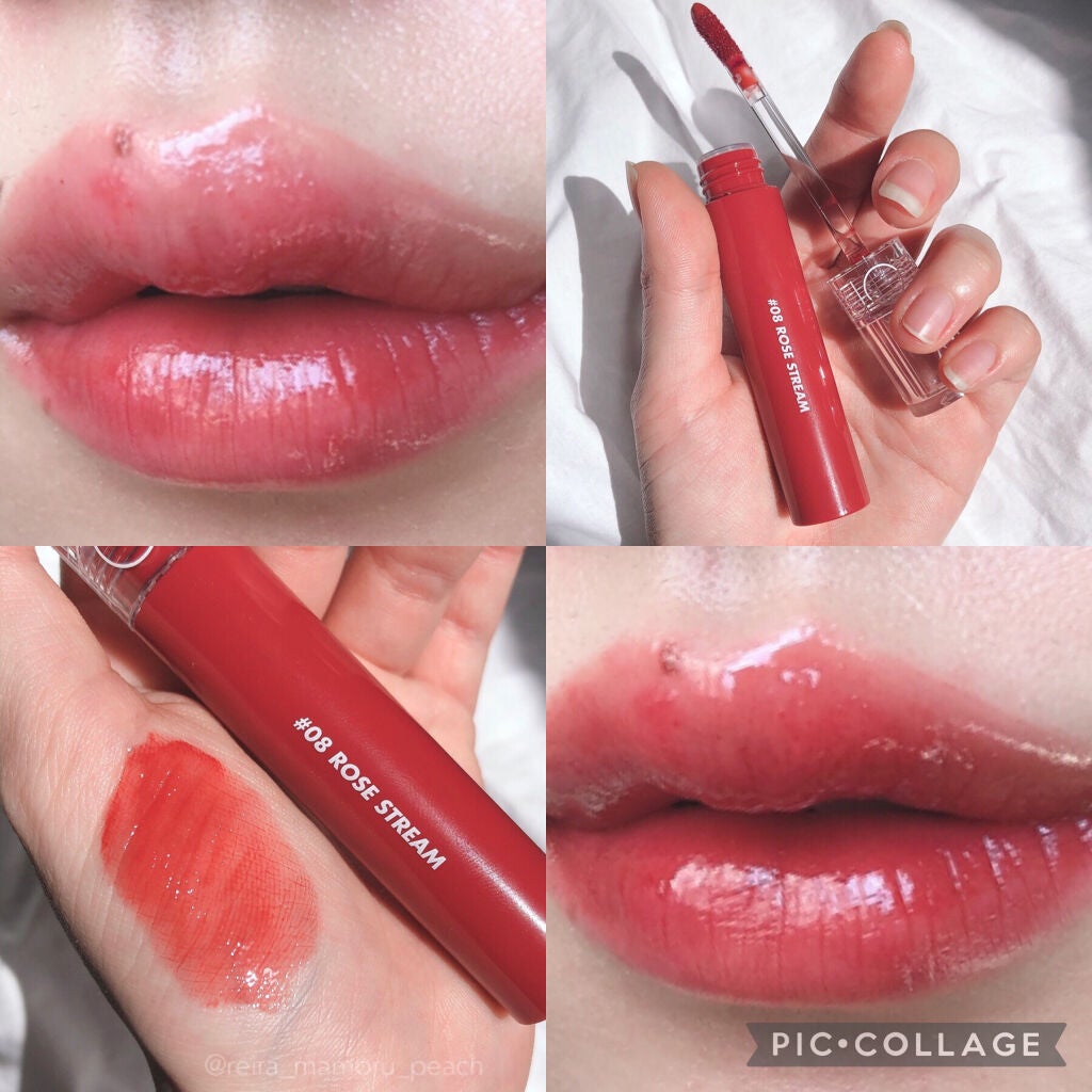 グラスティングウォーターティント/rom&nd/リップティントを使ったクチコミ(1枚目)