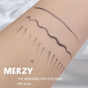 THE HERITAGE PEN EYELINER/MERZY/リキッドアイライナーを使ったクチコミ（3枚目）