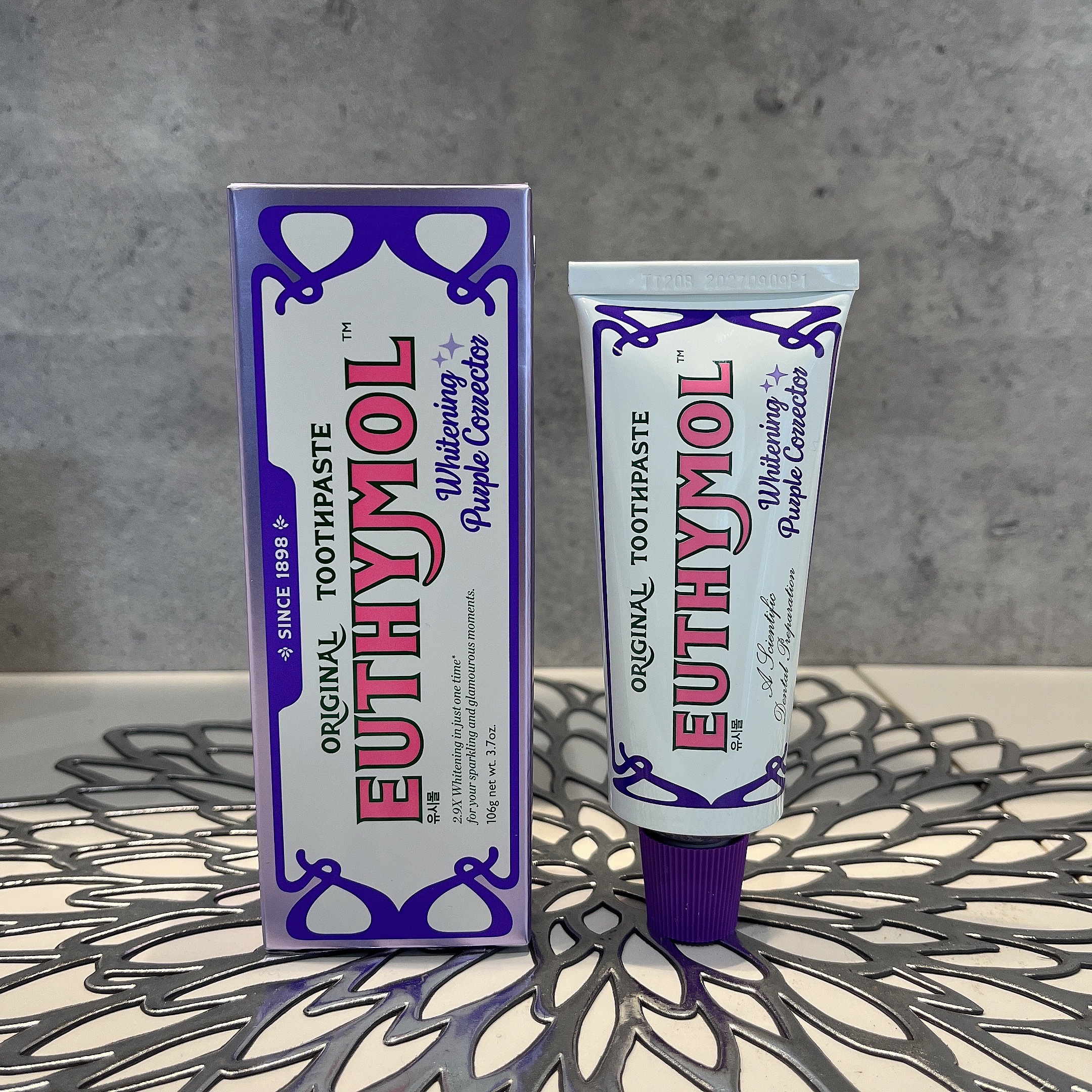 ホワイトパープル歯みがき ピーチフローラルミントの香り/EUTHYMOL/歯磨き粉を使ったクチコミ（3枚目）