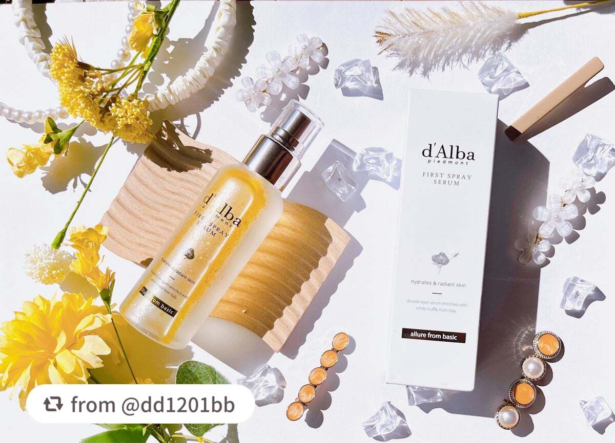 ダルバ ホワイトトリュフファーストスプレーセラム/ダルバ/ミスト状化粧水を使ったクチコミ(1枚目)