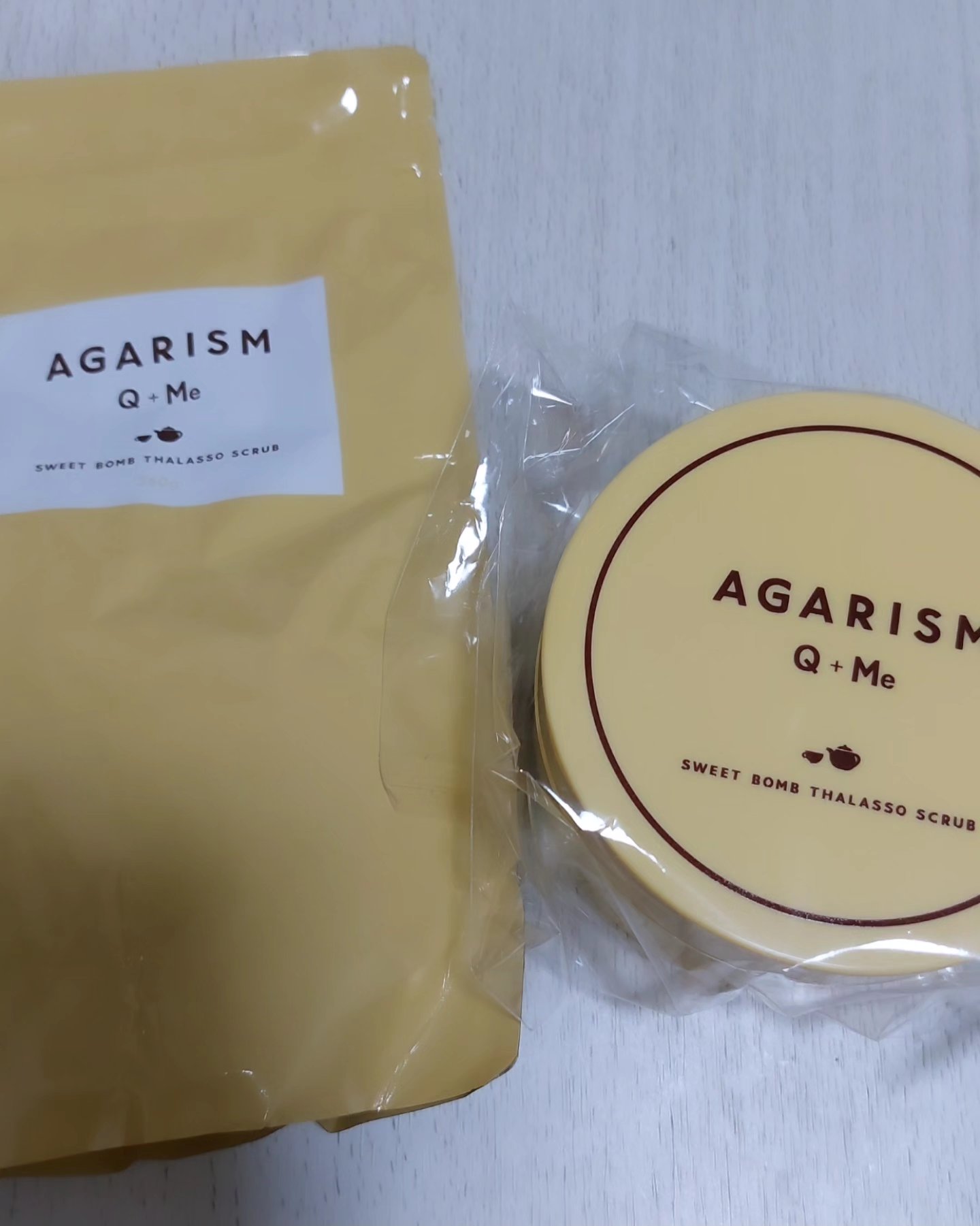 Q+Me スウィートボムタラソスクラブレモンティーの香り 180g/AGARISM/バストケア・ヒップケアを使ったクチコミ（2枚目）