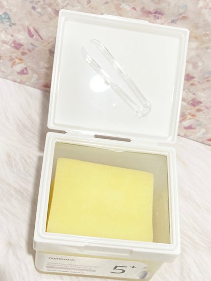 5番 白玉グルタチオンCフィルムパッド/numbuzin/トナーパッドを使ったクチコミ(4枚目)