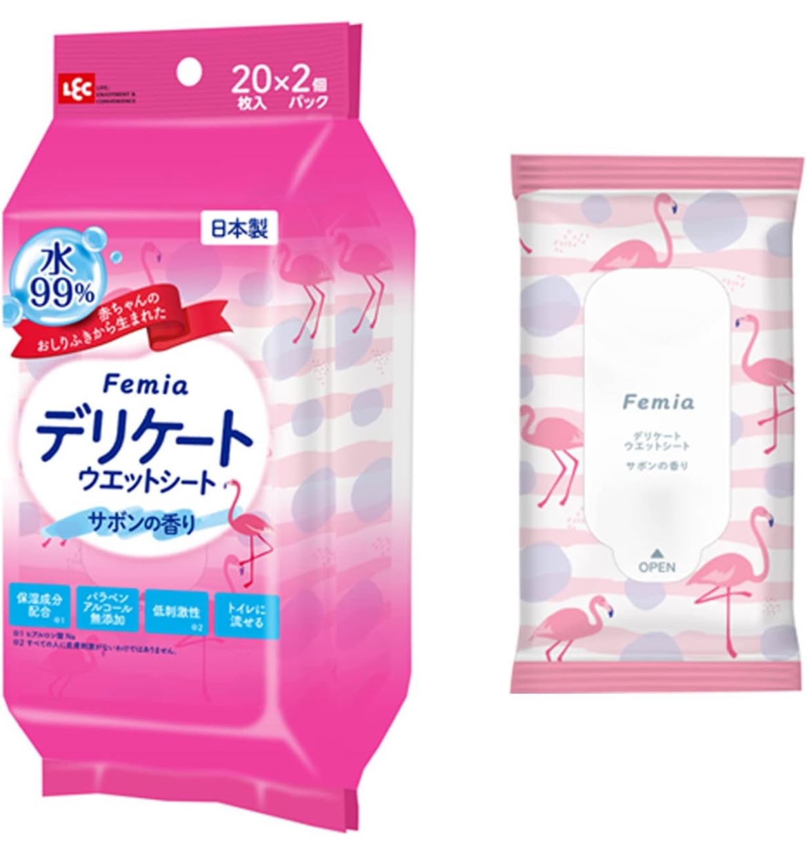 デリケートゾーン用ウェットシート / レック