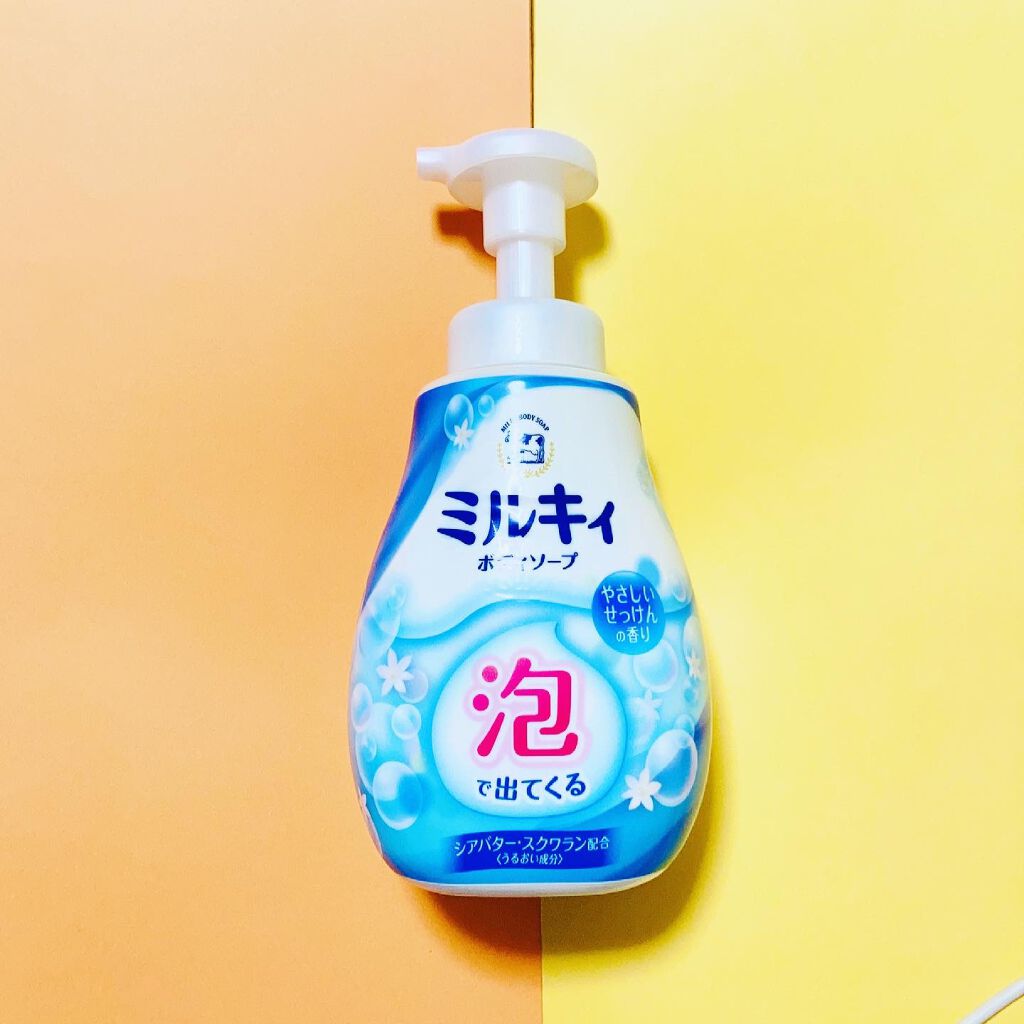 泡で出てくる ミルキィボディソープ やさしいせっけんの香り/ミルキィ/ボディソープを使ったクチコミ（2枚目）