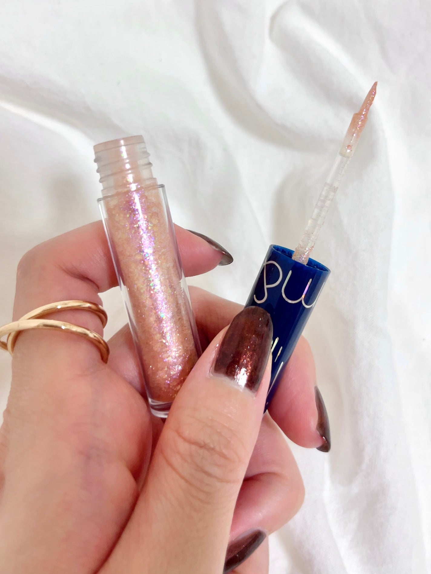 リキッド グリッター シャドウ/rom&nd/グリッターを使ったクチコミ(2枚目)