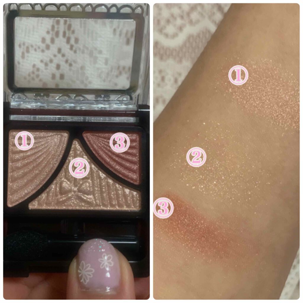 ジューシーピュアアイズ/キャンメイク/アイシャドウパレットを使ったクチコミ（2枚目）