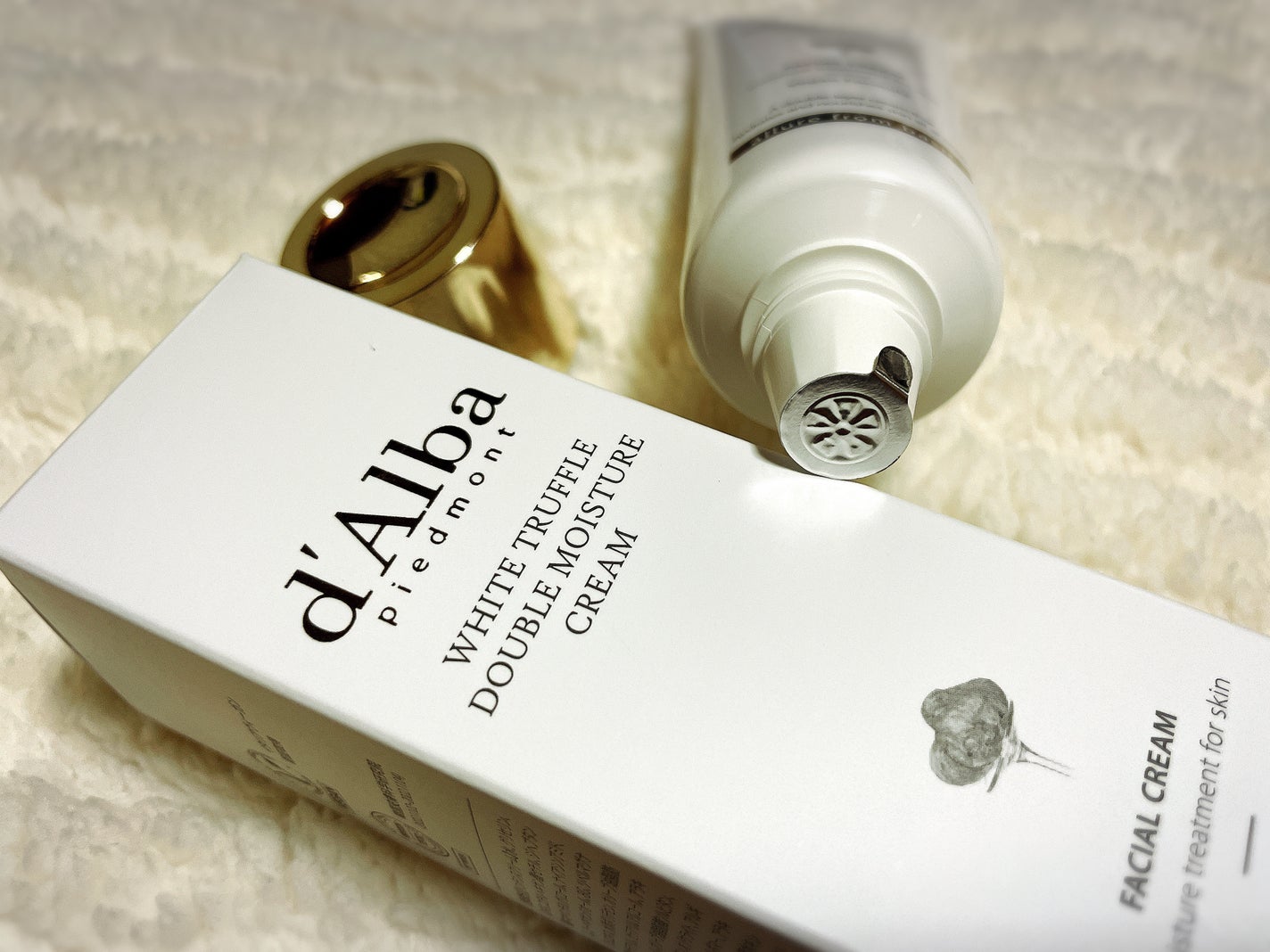 ホワイトトリュフダブルモイスチャークリーム/ダルバ/フェイスクリームを使ったクチコミ(3枚目)