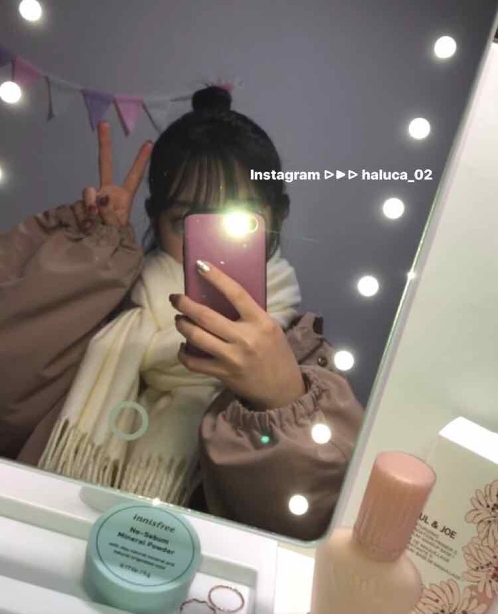 LEDライトミラー (AS-0678)/ニトリ/その他化粧小物を使ったクチコミ(1枚目)