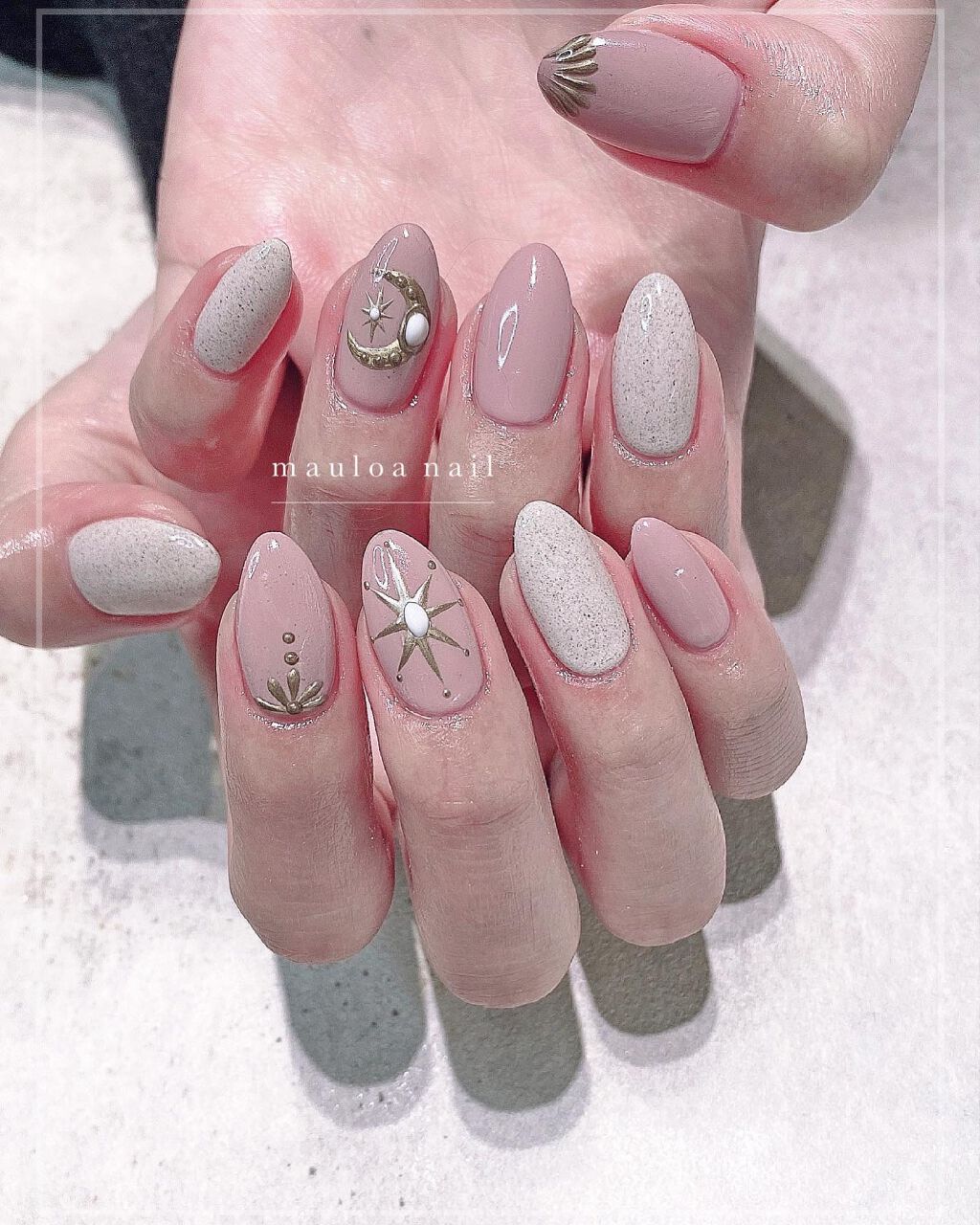 mauloa_nail on LIPS 「・メタリックアート🌈・めちゃくちゃ美爪なお客様✨遠いのにありが..」(1枚目)