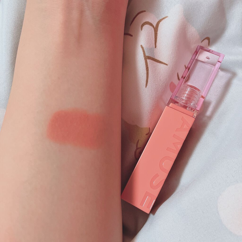 シューベルベット 05ミルクティー/AMUSE/口紅を使ったクチコミ（2枚目）