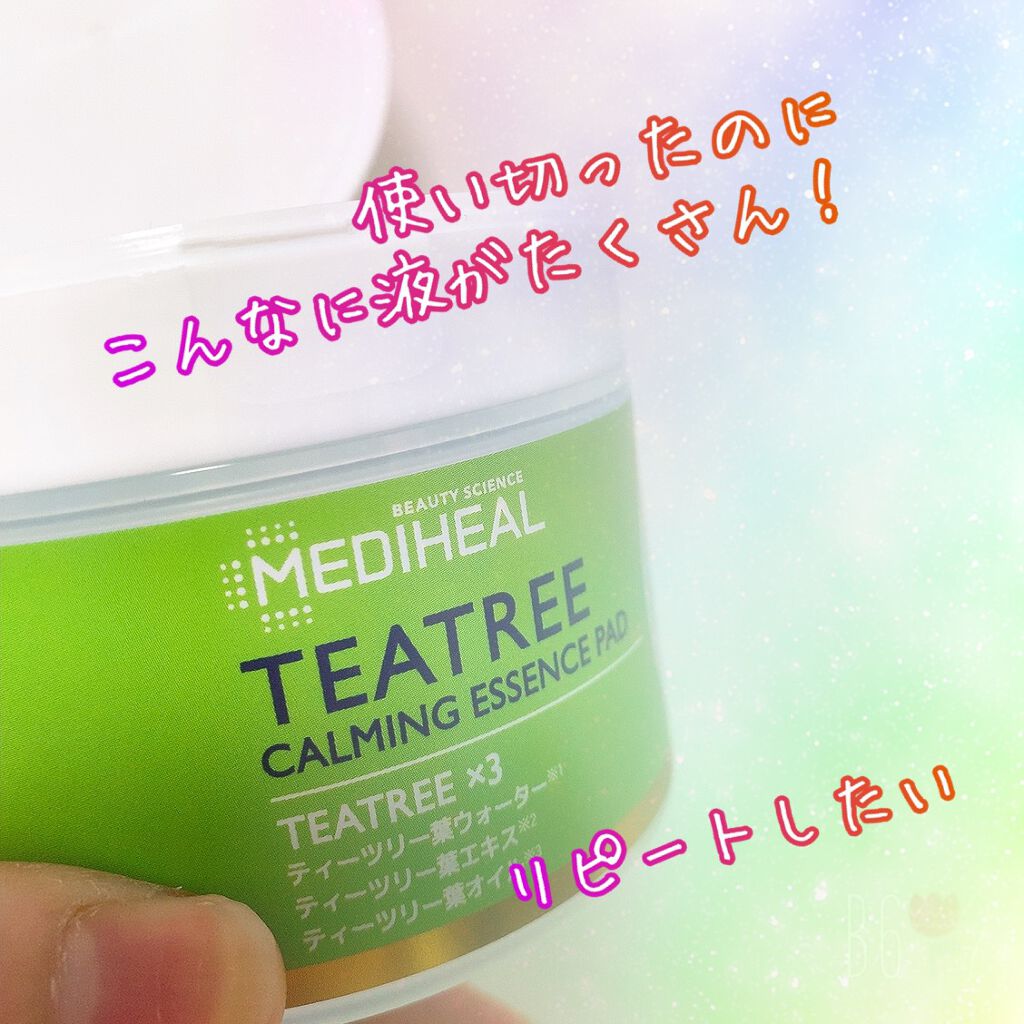 ティーツリーカーミングエッセンスパッド/MEDIHEAL/トナーパッドを使ったクチコミ（1枚目）