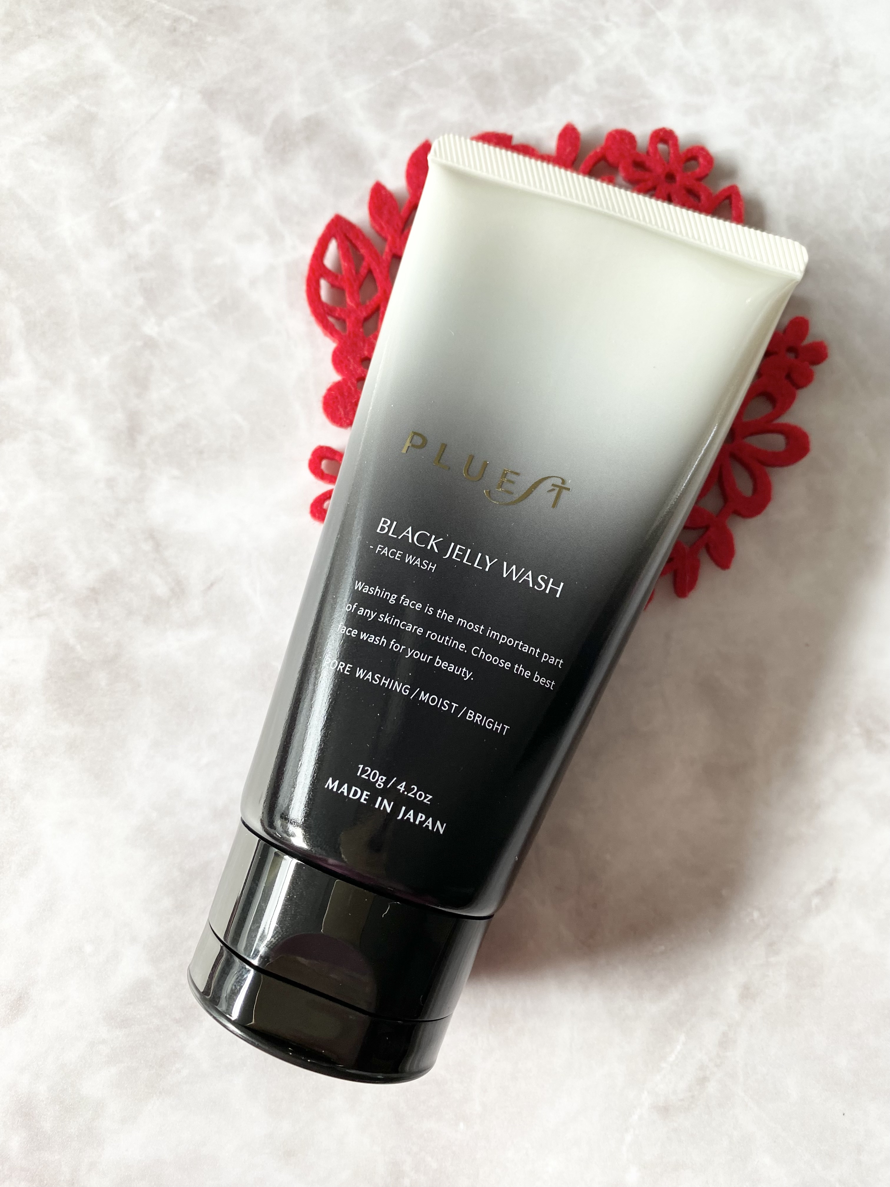 BLACK JELLY WASH（ブラックジェリーウォッシュ）/PLUEST/その他洗顔料を使ったクチコミ（1枚目）