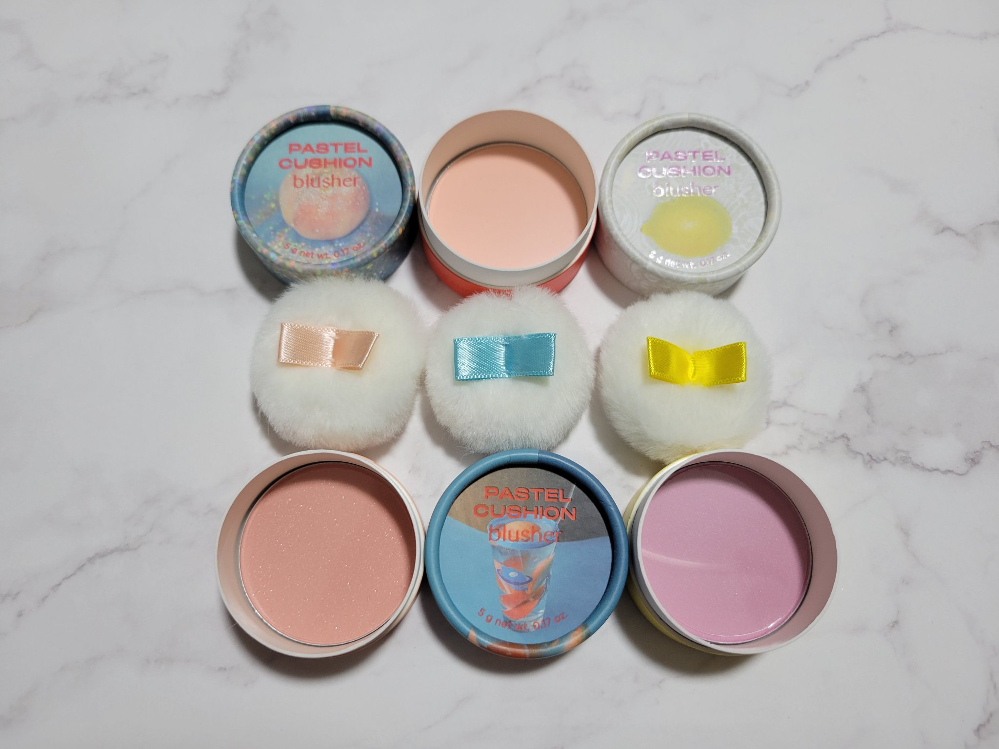 パステルクッションブラッシャー 01ピーチ/THE FACE SHOP/パウダーチークを使ったクチコミ（2枚目）