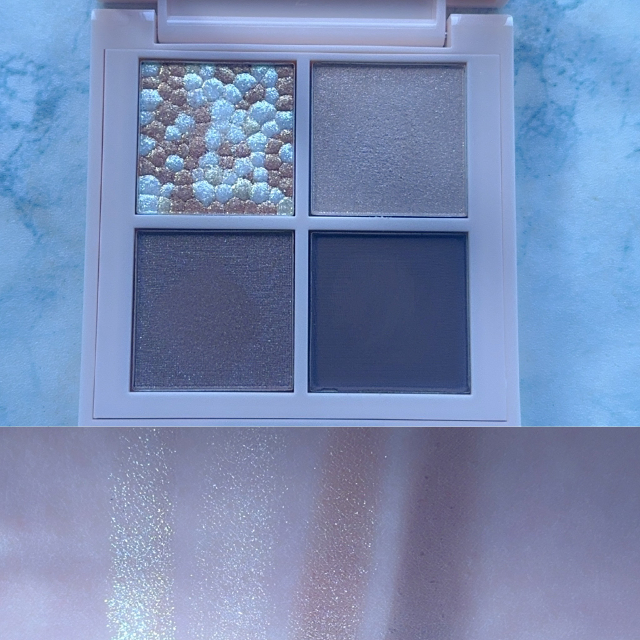 レブロン ダズル アイシャドウ クアッド 001 グレイジング ブラウン/REVLON/アイシャドウパレットを使ったクチコミ（2枚目）