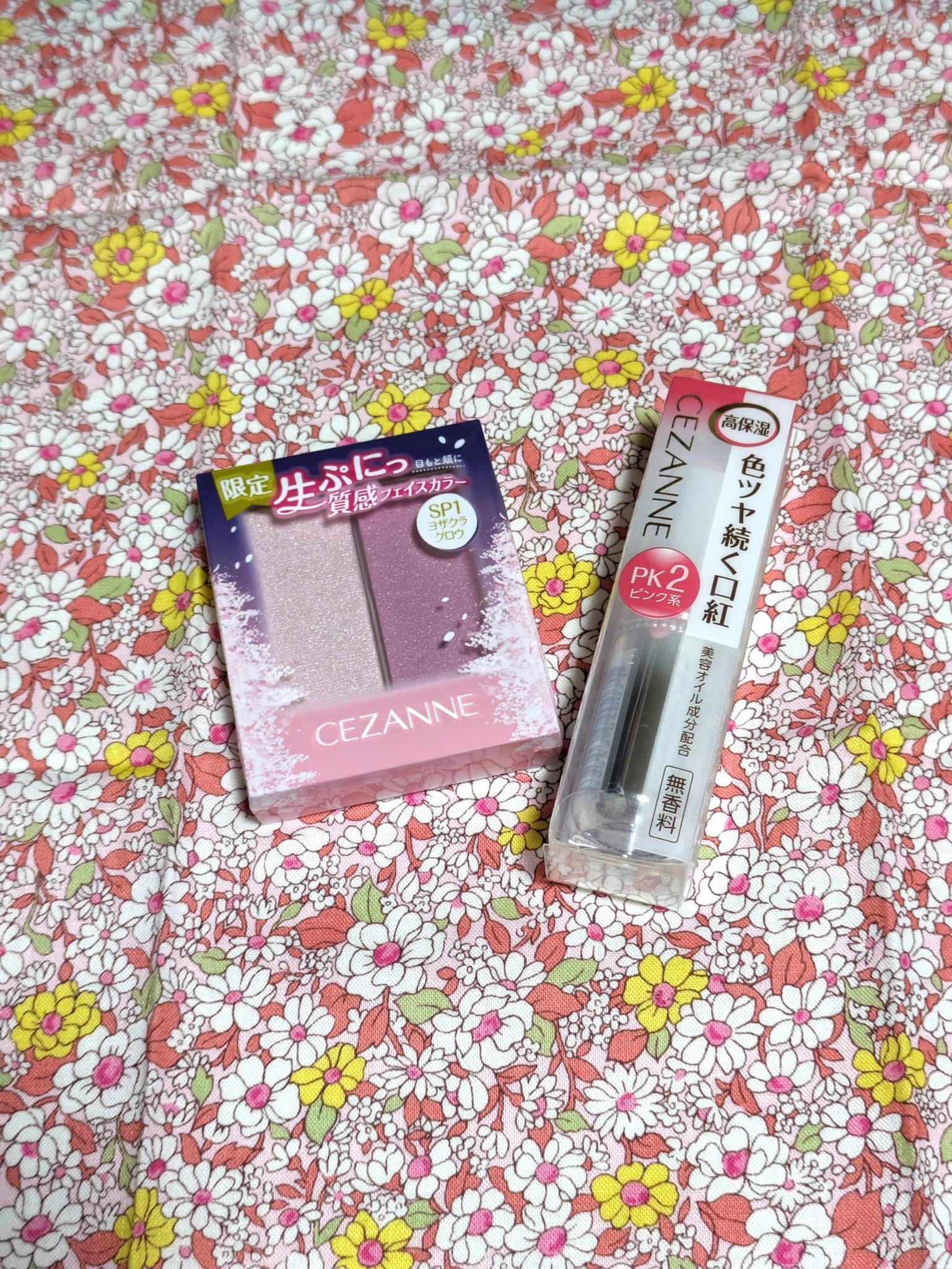 ラスティンググロスリップ/CEZANNE/口紅を使ったクチコミ（2枚目）