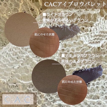 アイブロウパレット /CAC/パウダーアイブロウを使ったクチコミ(3枚目)