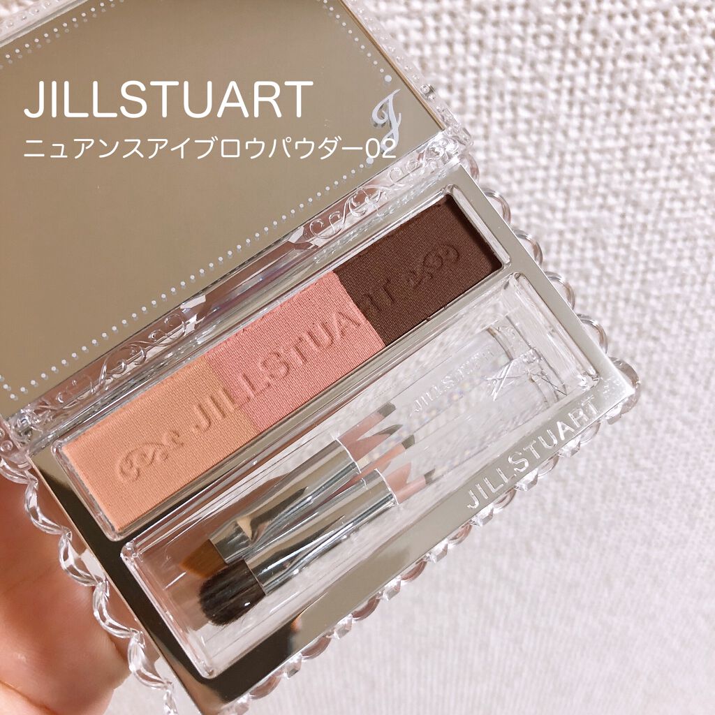 JILL STUART ジルスチュアート ニュアンスブロウパレットのクチコミ「7月2日に発売されたニュアンスアイブロウパレット。

02 rose pink shadeを購.....」（1枚目）