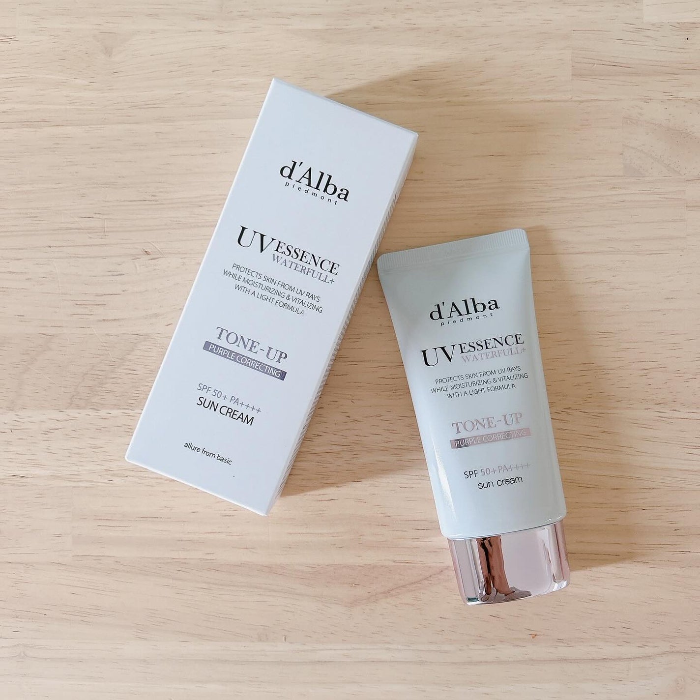 ダルバ ウォータフル トーンアップ サンクリーム(パープル)/ダルバ/日焼け止めクリームを使ったクチコミ(1枚目)