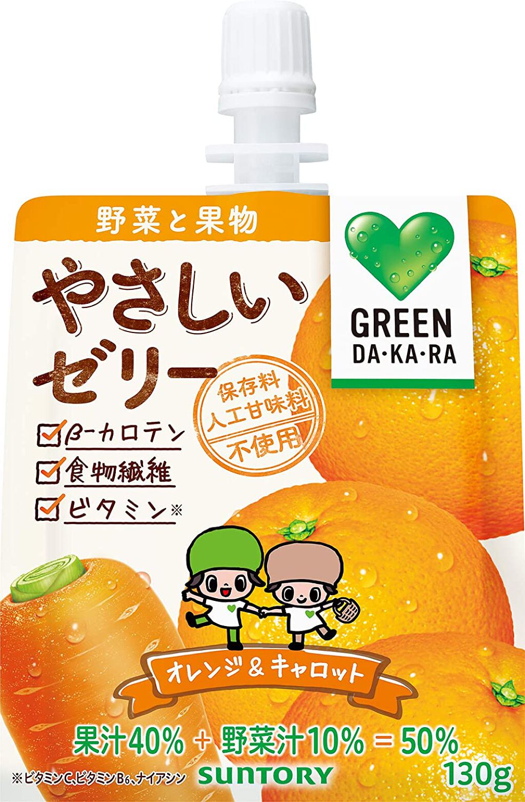 GREEN DA-KA-RA 野菜と果物やさしいゼリー / サントリーフーズ