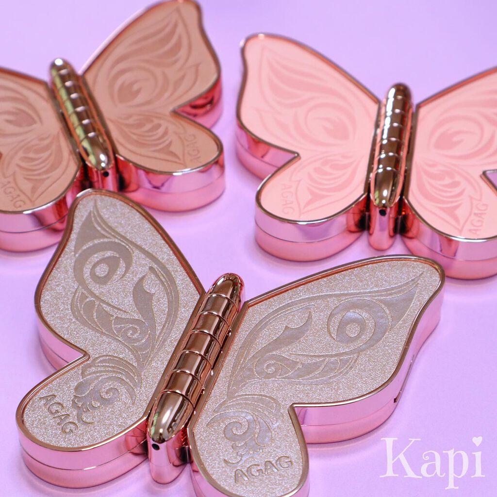 KAPI on LIPS 「◆AGAGバタフライアイシャドウパレット01チョコレート02ロ..」(6枚目)