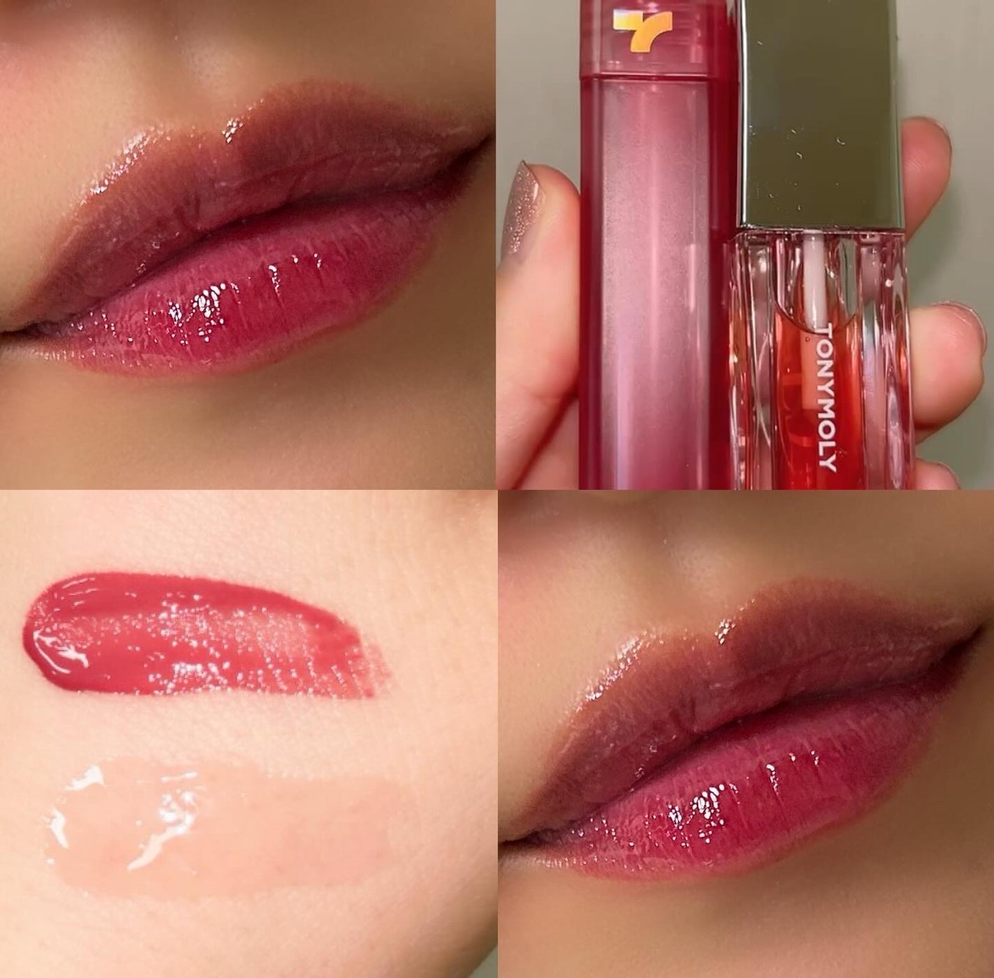 パーフェクトリップショッキングリップティント+リップオイルセット/TONYMOLY/メイクアップキットを使ったクチコミ(3枚目)